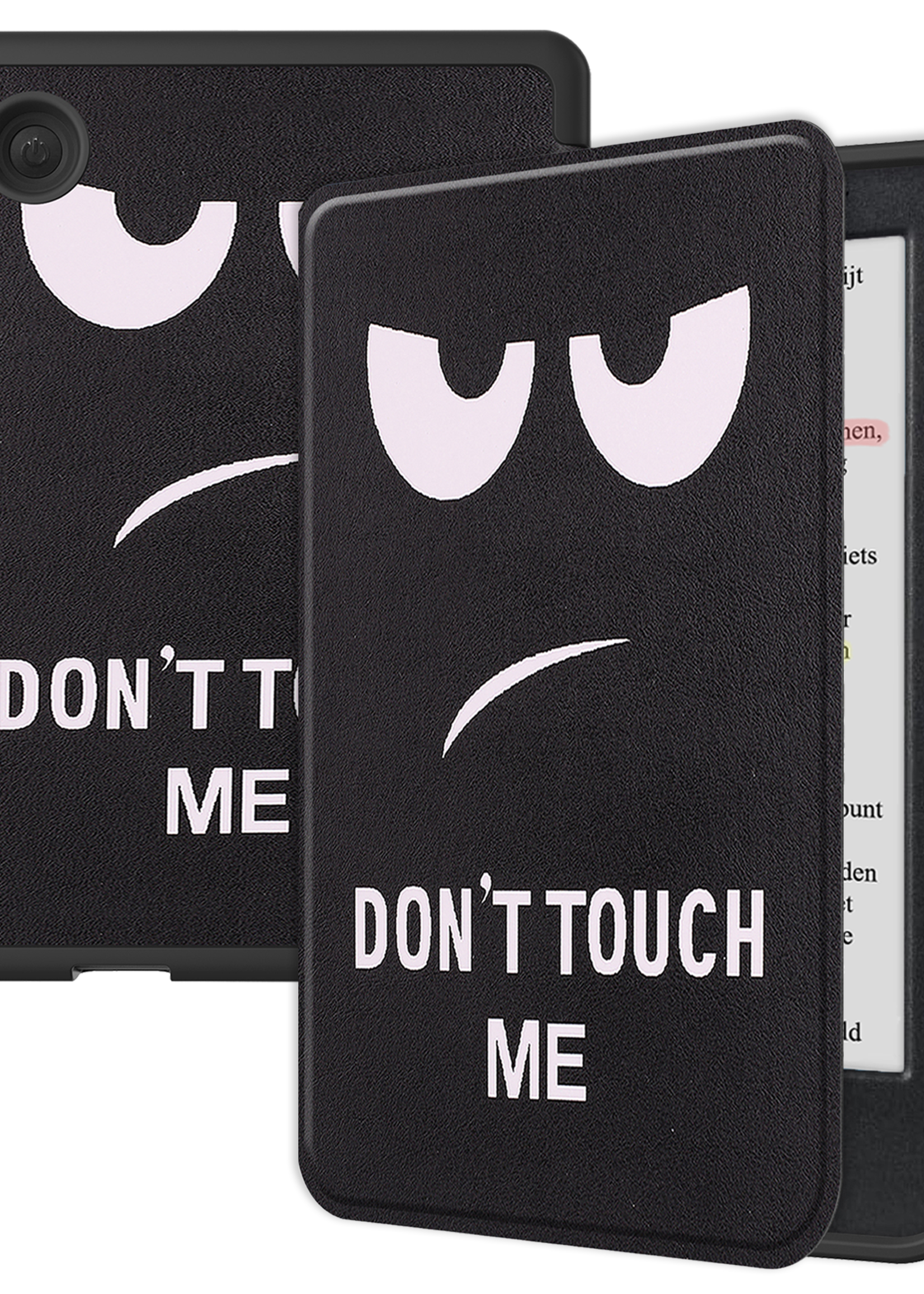 BTH Hoesje Geschikt voor Kobo Clara Colour Hoesje Luxe Bescherm Case - Hoes Geschikt voor Kobo Clara Colour Hoes Book Cover - Don't Touch Me