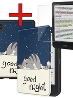 BTH BTH Kobo Clara Colour Hoesje Met Screenprotector - Kat
