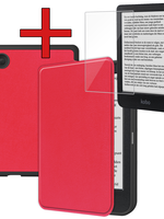 BTH BTH Kobo Clara BW Hoesje Met Screenprotector - Rood