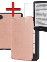 BTH BTH Kobo Clara BW Hoesje Met Screenprotector - Rose Goud