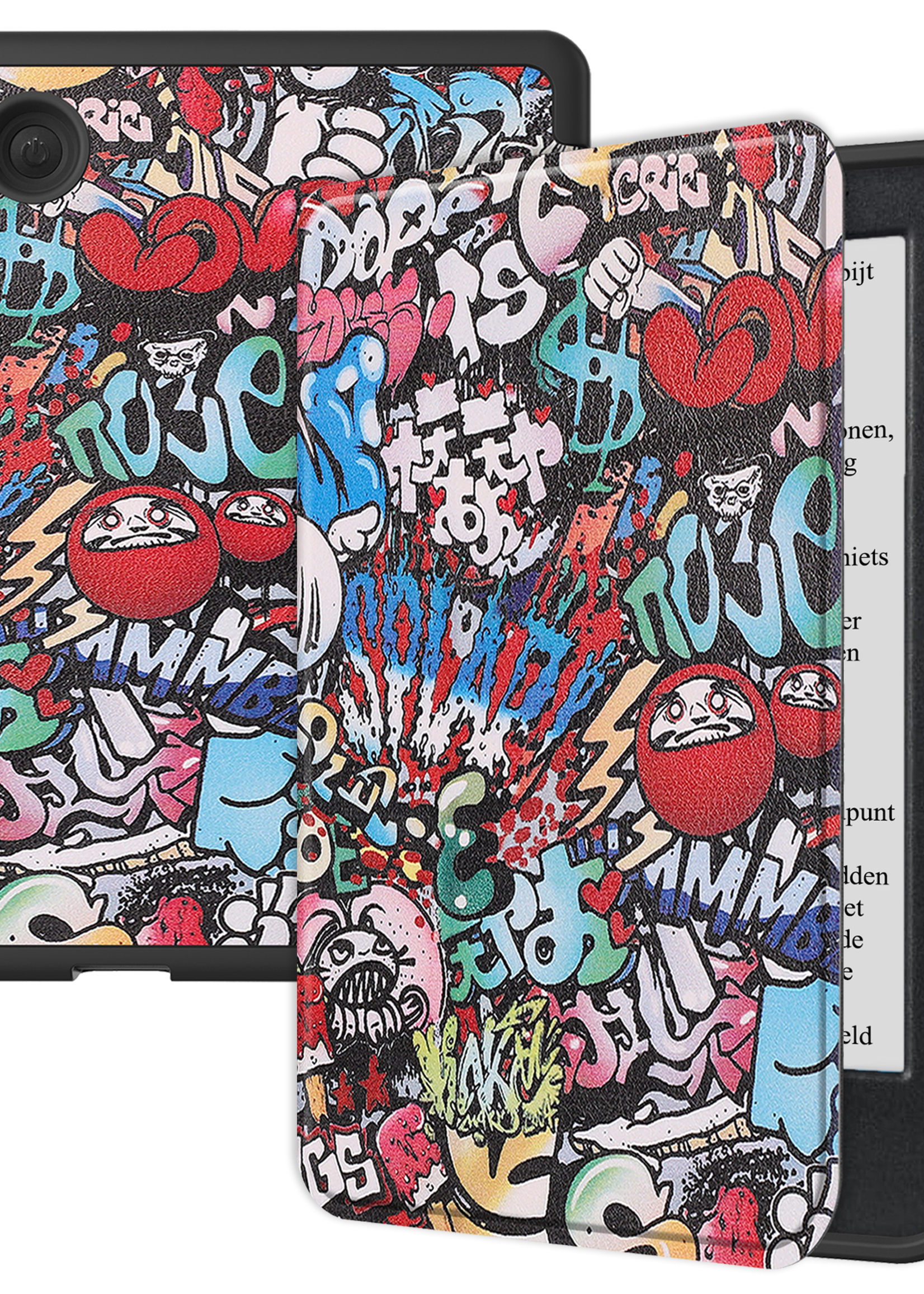 BTH Hoesje Geschikt voor Kobo Clara BW Hoesje Luxe Bescherm Case - Hoes Geschikt voor Kobo Clara BW Hoes Book Cover - Graffity