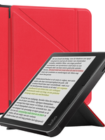 BTH BTH Kobo Libra Colour Hoesje Trifold - Rood