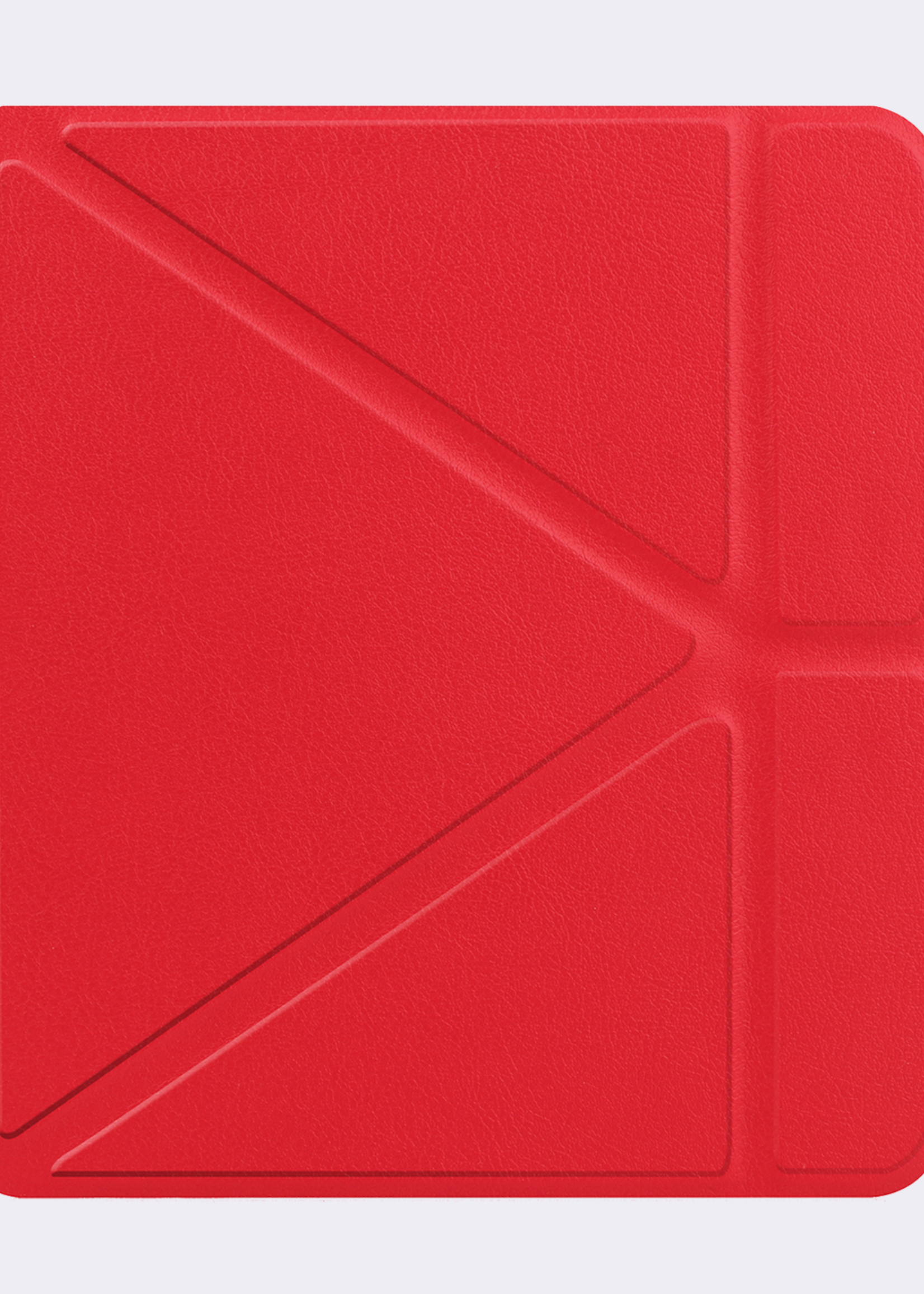 BTH Hoesje Geschikt voor Kobo Libra Colour Hoesje Trifold Bescherm Case - Hoes Geschikt voor Kobo Libra Colour Hoes Book Cover - Rood