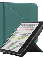 BTH BTH Kobo Libra Colour Hoesje Trifold - Donkergroen