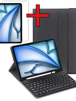 BTH BTH iPad Air 6 (13 inch) Toetsenbordhoes Met Screenprotector - Zwart