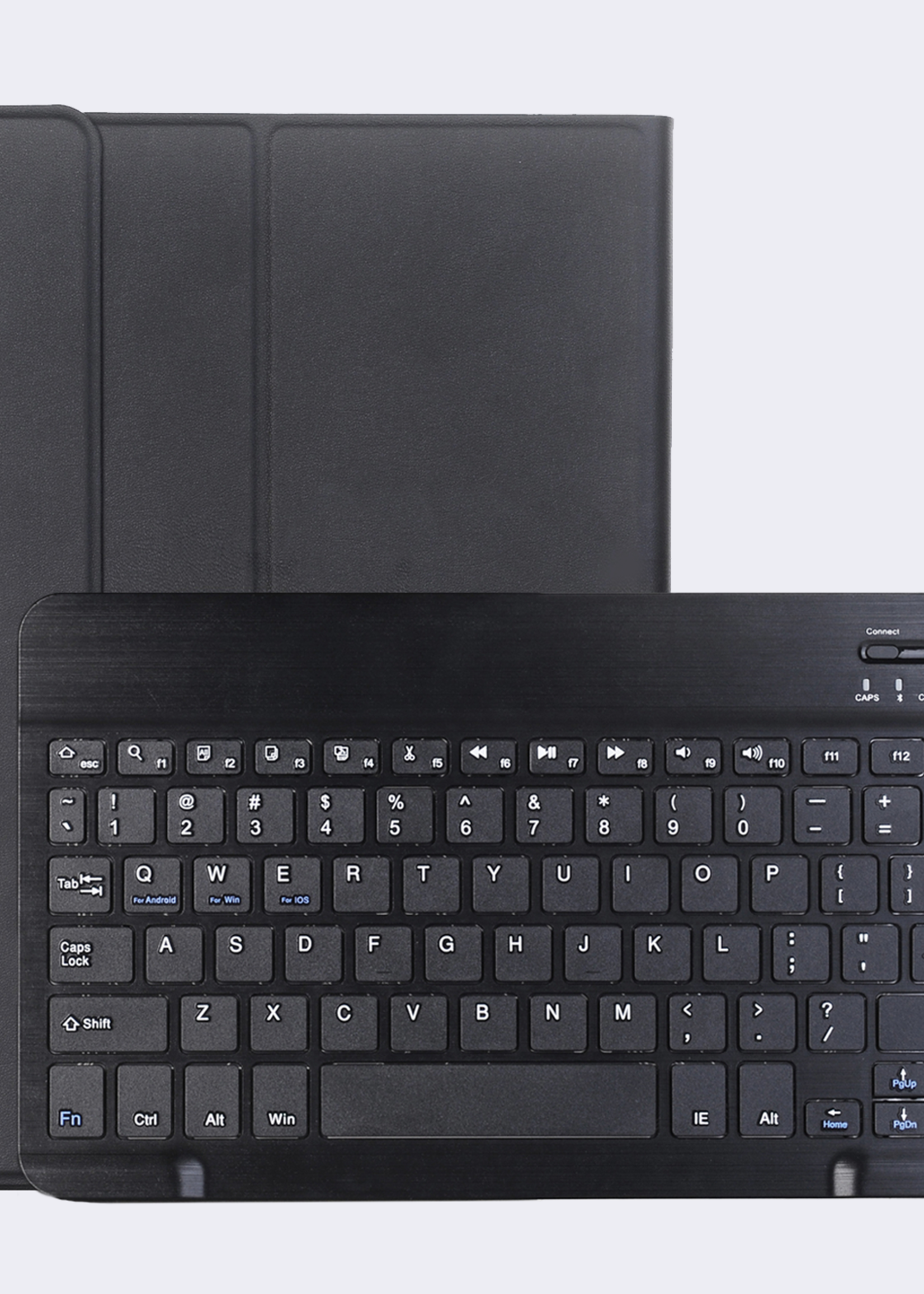 BTH iPad Air 6 (11 inch) Hoesje Toetsenbord Hoes Luxe Keyboard Case Cover (10,9 inch) - Zwart