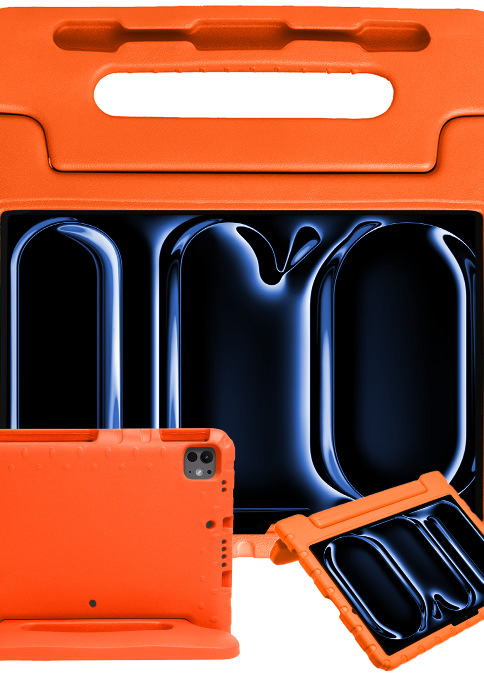 BTH iPad Pro 11 inch 2024 Hoes Kinder Hoesje Kids Case Cover Kids Proof - iPad Pro 11 inch 2024 Kinder Hoes - Oranje