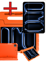 BTH BTH iPad Pro 2024 (11 inch) Kinderhoes Met Screenprotector - Oranje