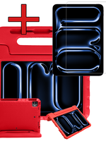 BTH BTH iPad Pro 2024 (11 inch) Kinderhoes Met Screenprotector - Rood