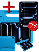 BTH BTH iPad Pro 2024 (11 inch) Kinderhoes Met 2x Screenprotector - Blauw