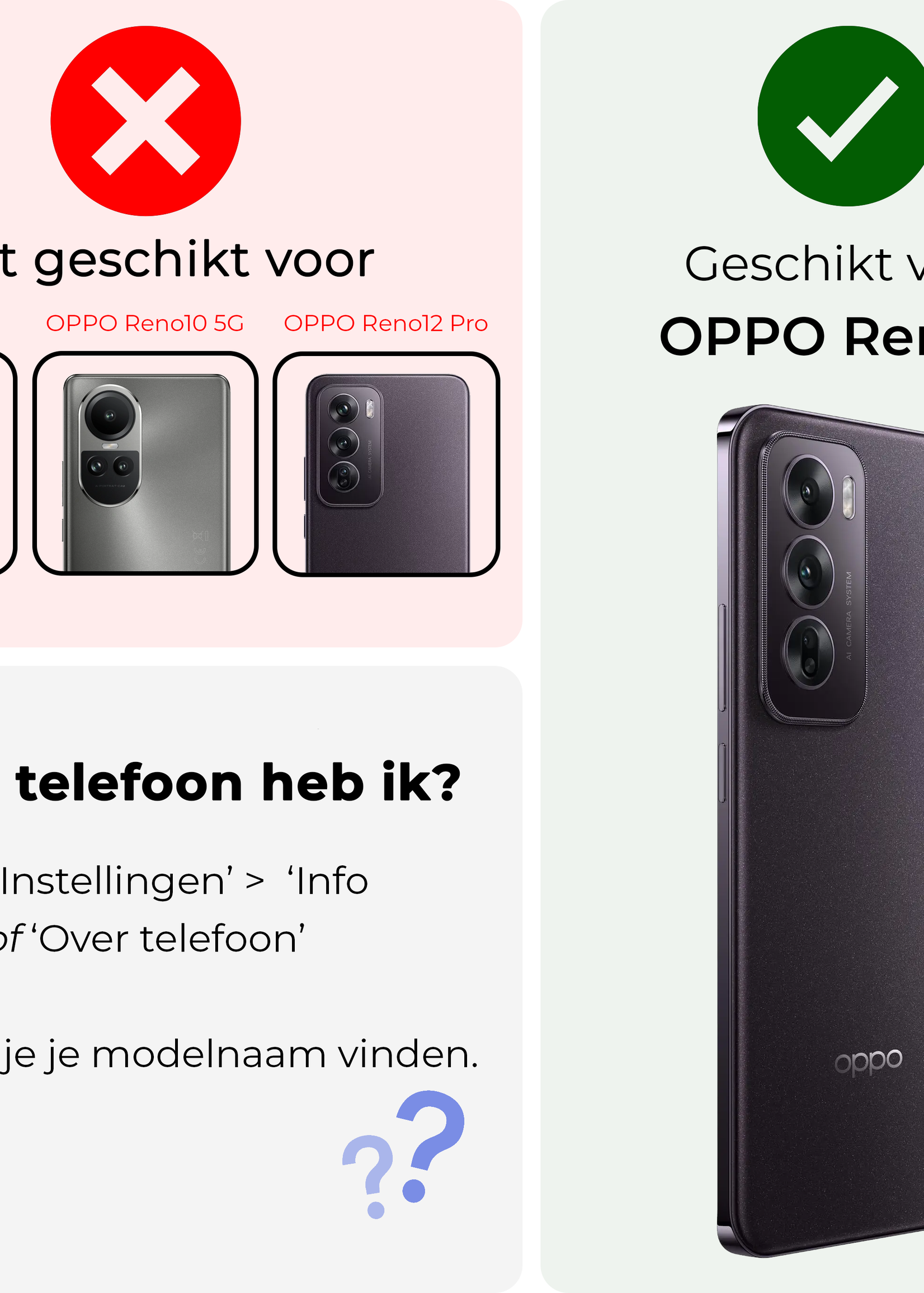 BTH Hoes Geschikt voor Oppo Reno12 Hoesje Siliconen Back Cover Case Met 2x Screenprotector - Hoesje Geschikt voor Oppo Reno12 Hoes Cover Hoesje - Zwart