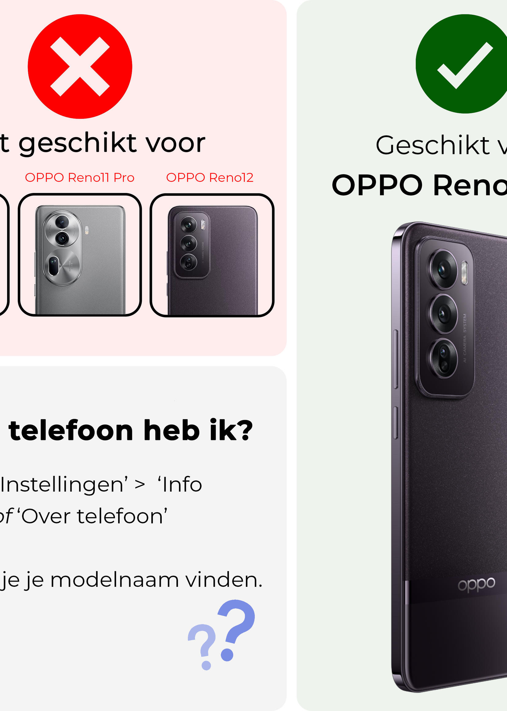 BTH Hoesje Geschikt voor Oppo Reno12 Pro Hoesje Shock Proof Cover Case Shockproof Met Screenprotector - Hoes Geschikt voor Oppo Reno12 Pro Hoes Siliconen Back Case - Transparant