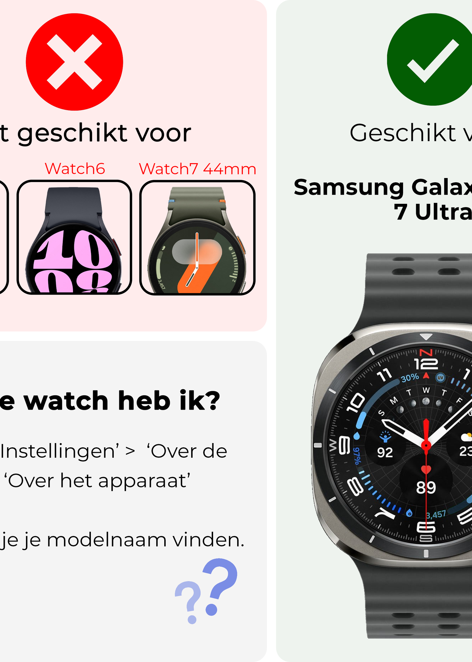 BTH Screenprotector Geschikt voor Samsung Watch 7 Ultra 47 mm Screenprotector Glas Gehard Screen Cover - Screen Protector Geschikt voor Samsung Galaxy Watch 7 Ultra (47 mm) Screenprotector Tempered Glass - 3 PACK
