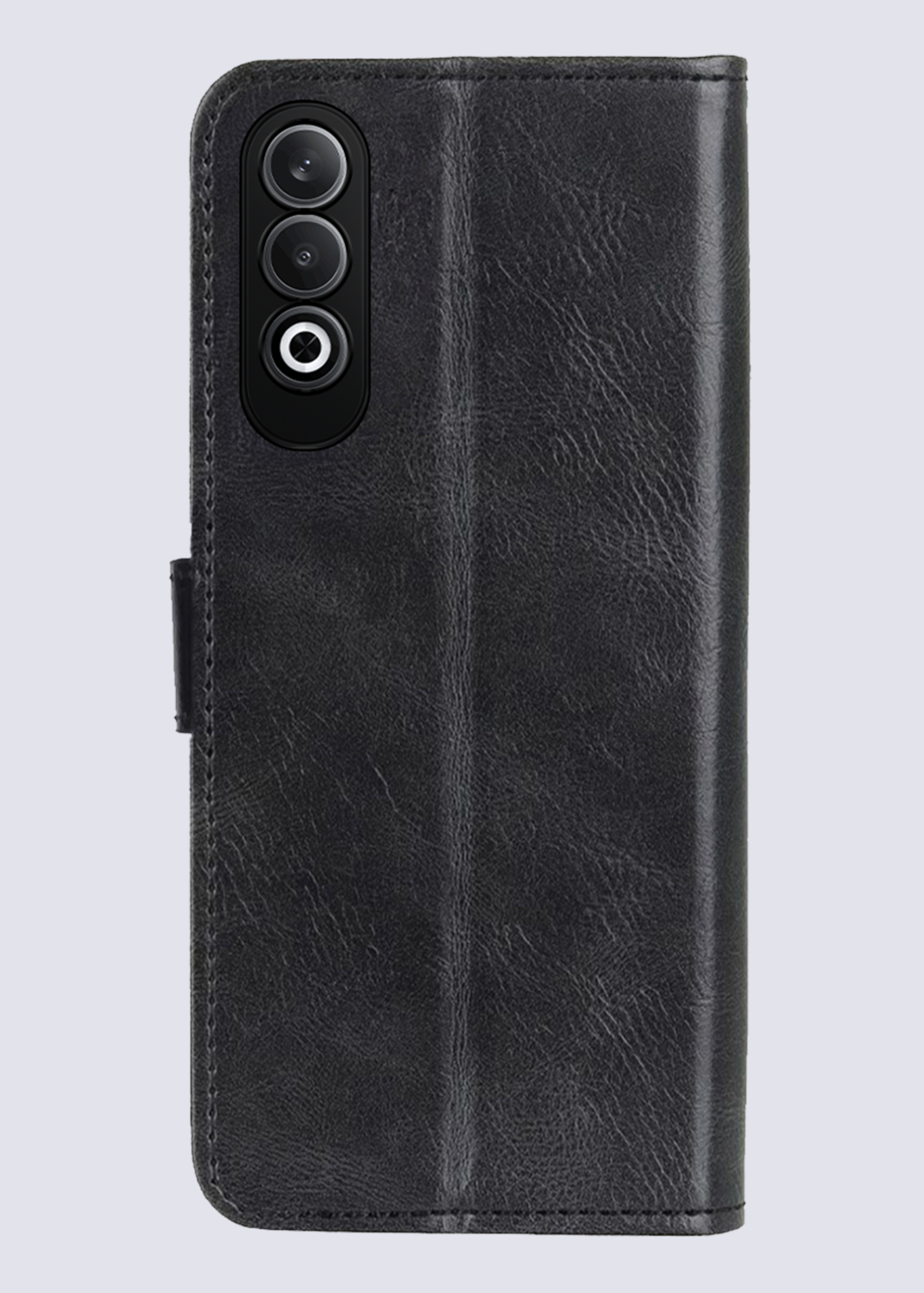 BTH Hoesje Geschikt voor OnePlus Nord CE4 Hoesje Book Case Hoes Portemonnee Cover Walletcase Met Screenprotector - Hoes Geschikt voor OnePlus Nord CE4 Hoes Bookcase Hoesje - Zwart