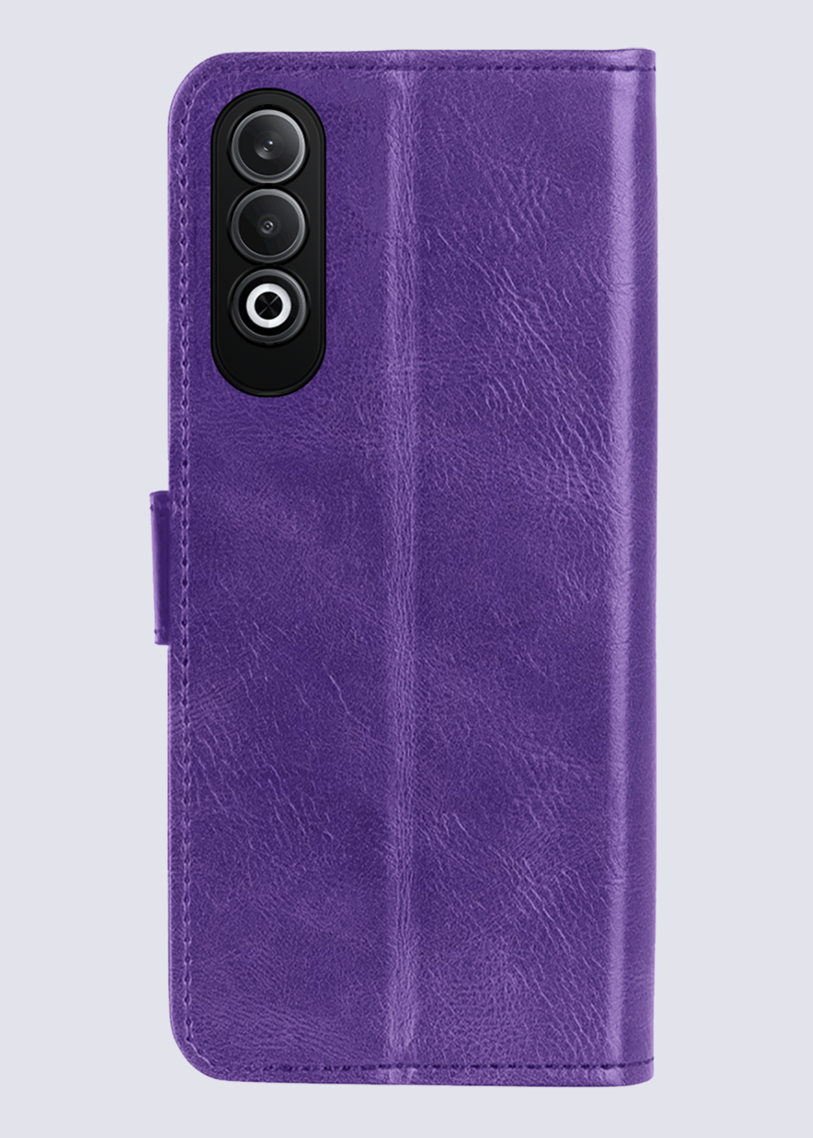 BTH Hoesje Geschikt voor OnePlus Nord CE4 Hoesje Book Case Hoes Portemonnee Cover Walletcase Met Screenprotector - Hoes Geschikt voor OnePlus Nord CE4 Hoes Bookcase Hoesje - Paars