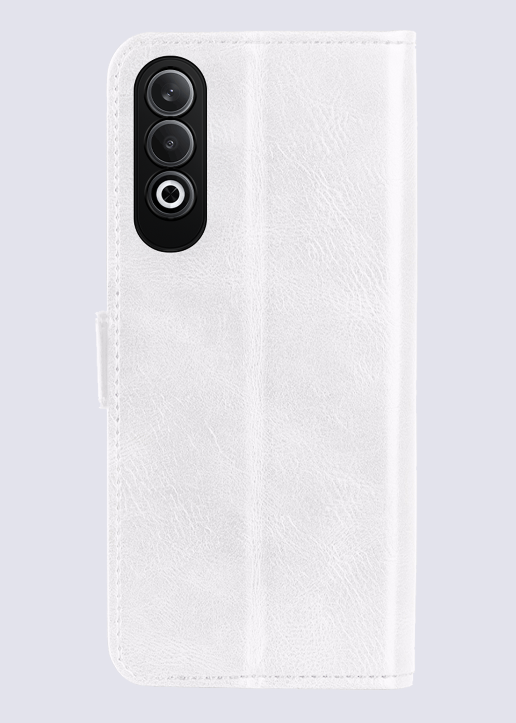 BTH Hoesje Geschikt voor OnePlus Nord CE4 Hoesje Book Case Hoes Portemonnee Cover Walletcase - Hoes Geschikt voor OnePlus Nord CE4 Hoes Bookcase Hoesje - Wit