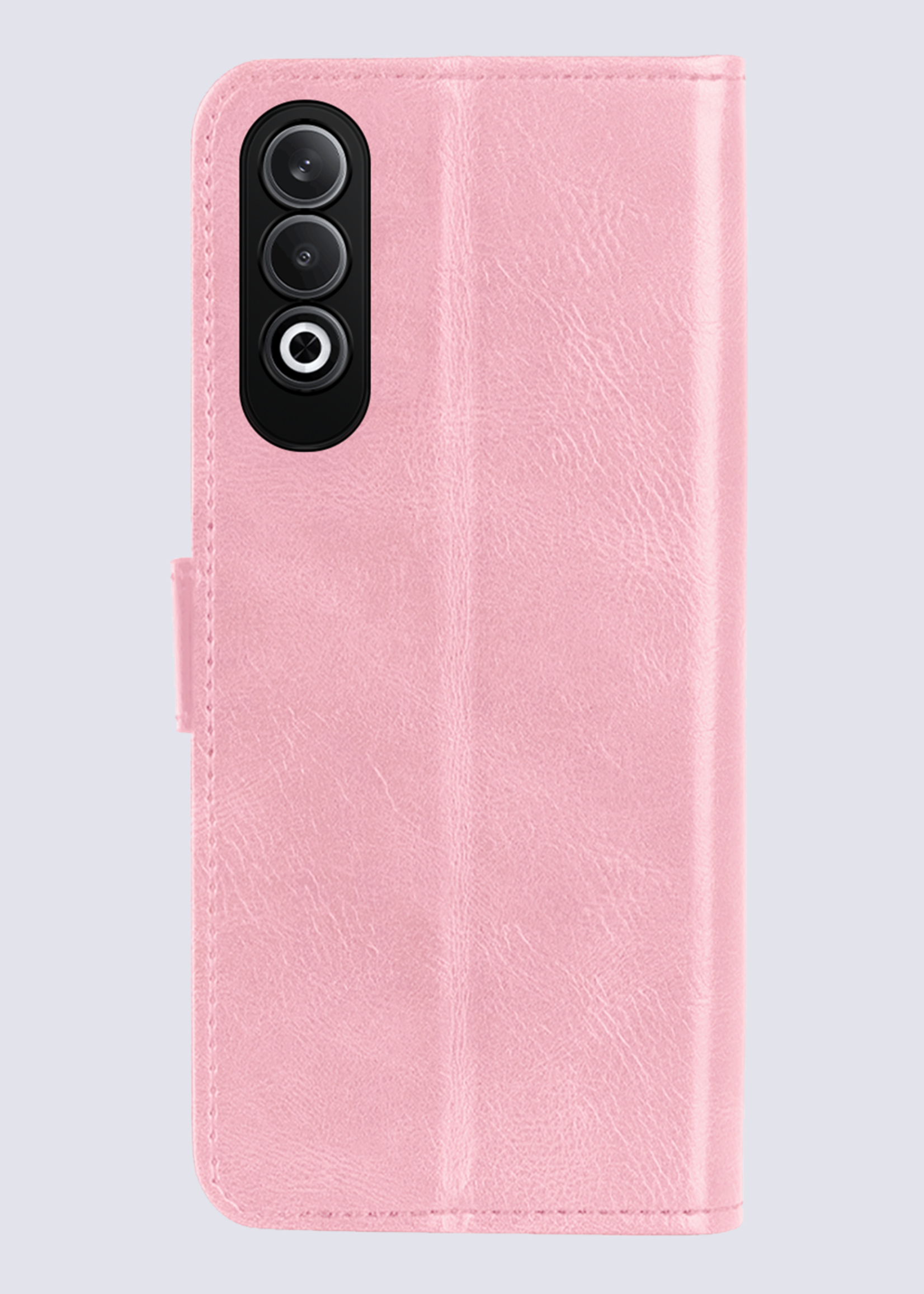 BTH Hoesje Geschikt voor OnePlus Nord CE4 Hoesje Book Case Hoes Portemonnee Cover Walletcase - Hoes Geschikt voor OnePlus Nord CE4 Hoes Bookcase Hoesje - Lichtroze