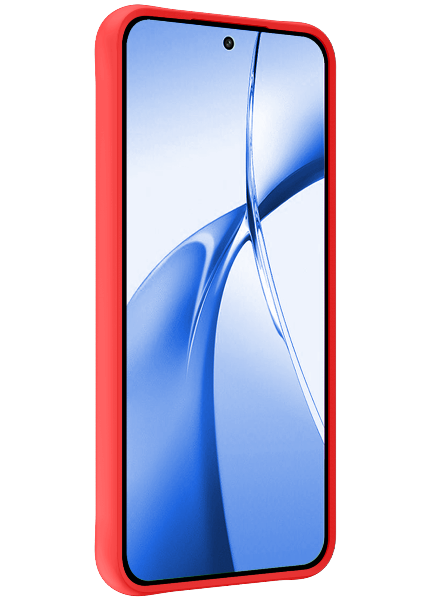 BTH Hoesje Geschikt voor OnePlus Nord CE4 Hoesje Siliconen Case Hoes Met 2x Screenprotector - Hoes Geschikt voor OnePlus Nord CE4 Hoes Cover Case - Rood