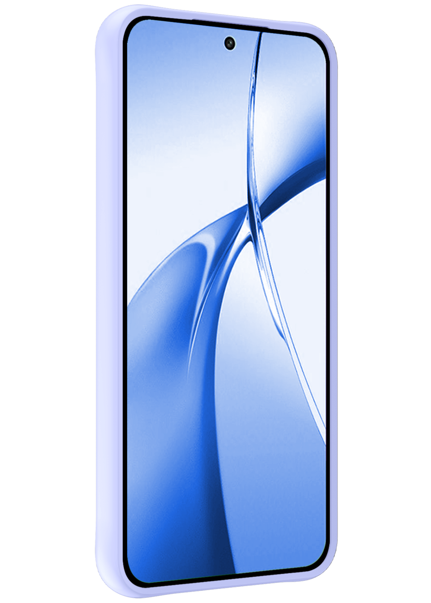BTH Hoesje Geschikt voor OnePlus Nord CE4 Hoesje Siliconen Case Hoes Met 2x Screenprotector - Hoes Geschikt voor OnePlus Nord CE4 Hoes Cover Case - Lichtblauw
