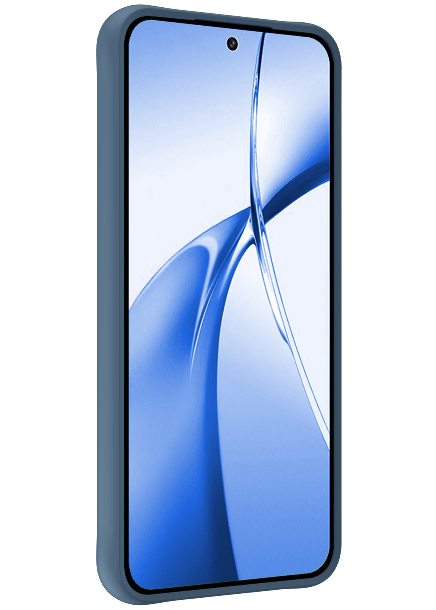 BTH Hoesje Geschikt voor OnePlus Nord CE4 Hoesje Siliconen Case Hoes Met 2x Screenprotector - Hoes Geschikt voor OnePlus Nord CE4 Hoes Cover Case - Donkerblauw