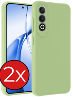 BTH BTH OnePlus Nord CE4 Hoesje Siliconen - Groen - 2 PACK