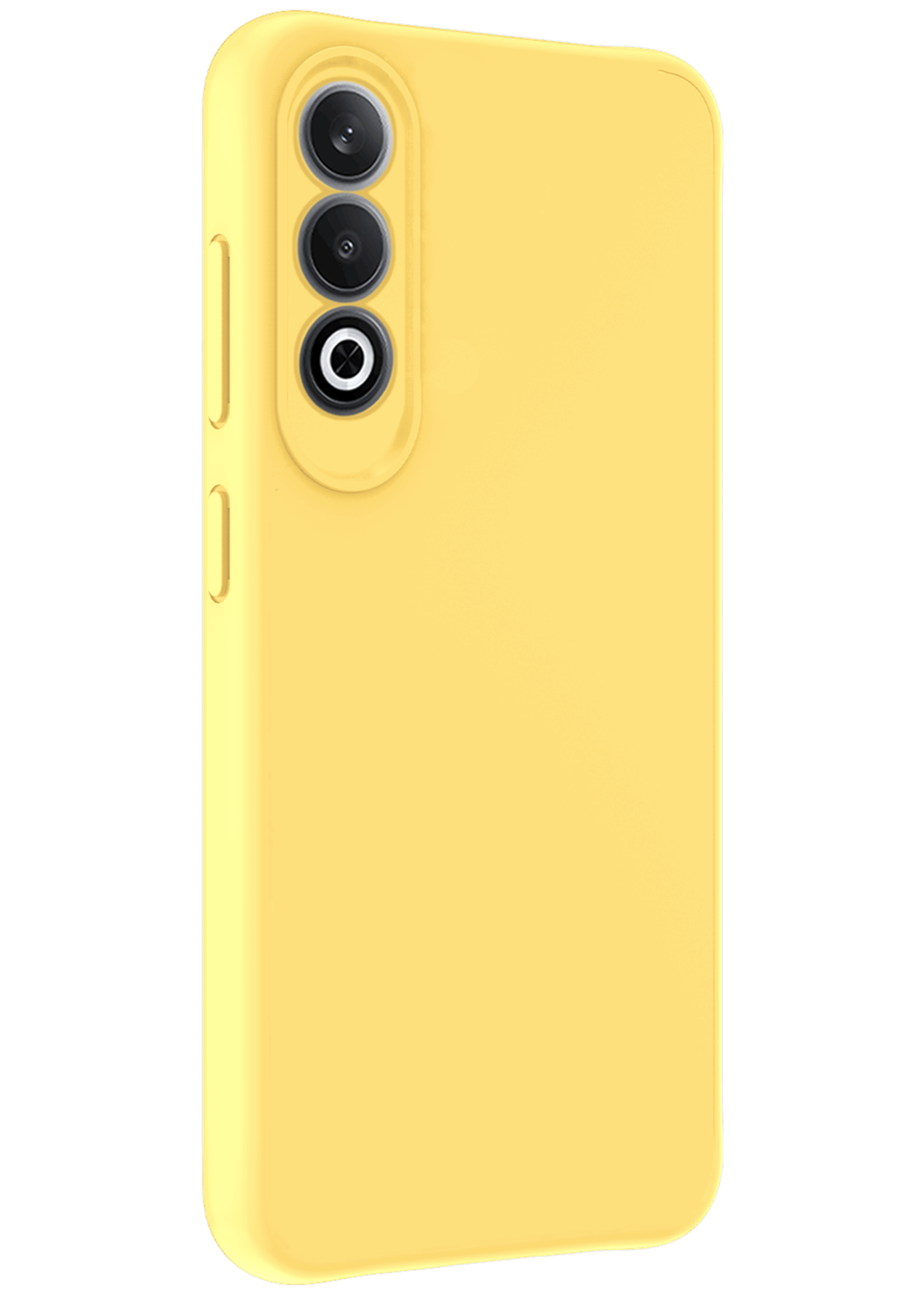 BTH Hoesje Geschikt voor OnePlus Nord CE4 Hoesje Siliconen Case Hoes - Hoes Geschikt voor OnePlus Nord CE4 Hoes Cover Case - Geel - 2 PACK