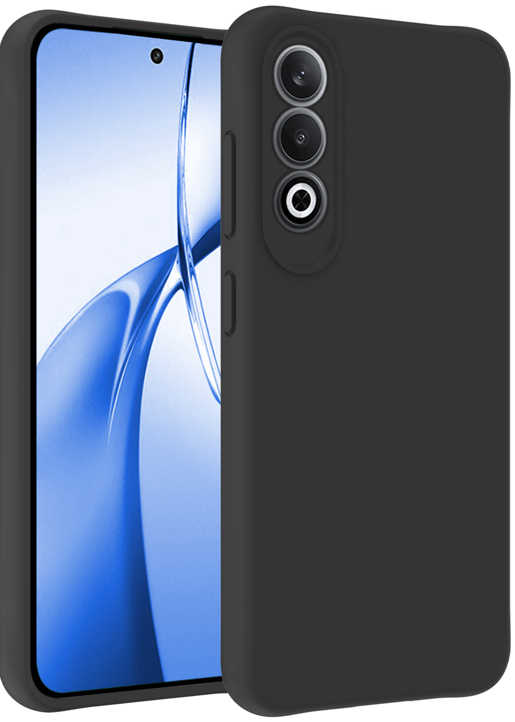 BTH Hoesje Geschikt voor OnePlus Nord CE4 Hoesje Siliconen Case Hoes - Hoes Geschikt voor OnePlus Nord CE4 Hoes Cover Case - Zwart