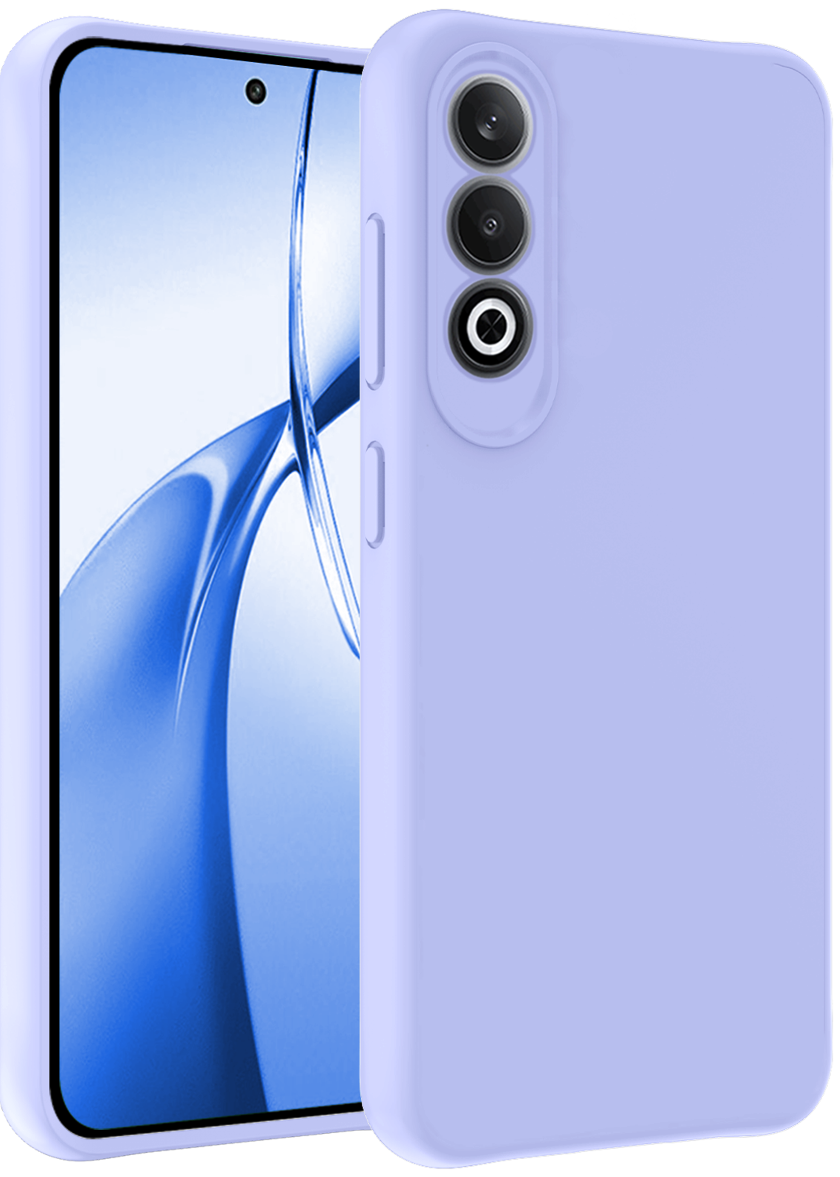 BTH Hoesje Geschikt voor OnePlus Nord CE4 Hoesje Siliconen Case Hoes - Hoes Geschikt voor OnePlus Nord CE4 Hoes Cover Case - Lichtblauw