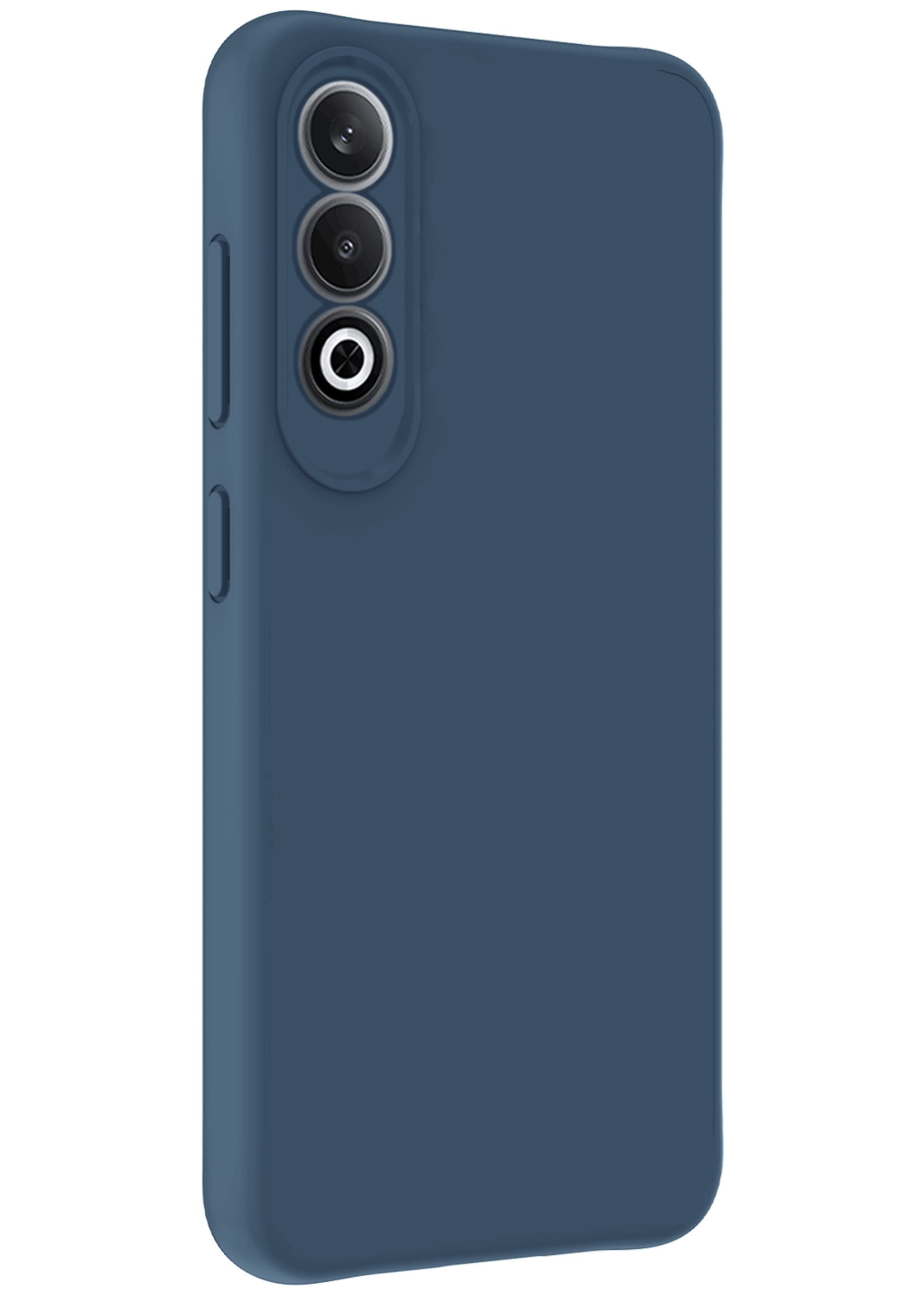 BTH Hoesje Geschikt voor OnePlus Nord CE4 Hoesje Siliconen Case Hoes - Hoes Geschikt voor OnePlus Nord CE4 Hoes Cover Case - Donkerblauw