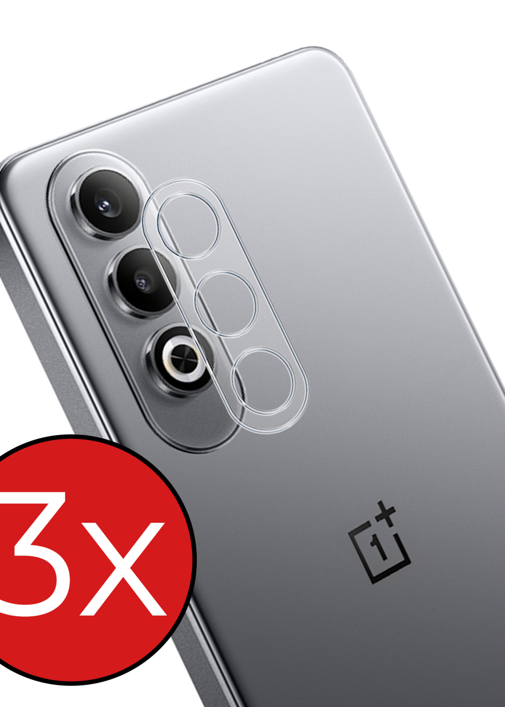 BTH Screenprotector Geschikt voor OnePlus Nord CE4 Camera Lens Screenprotector Glas - Screenprotector Geschikt voor OnePlus Nord CE4 Screenprotector Camera Protector Gehard Glas - 3 PACK