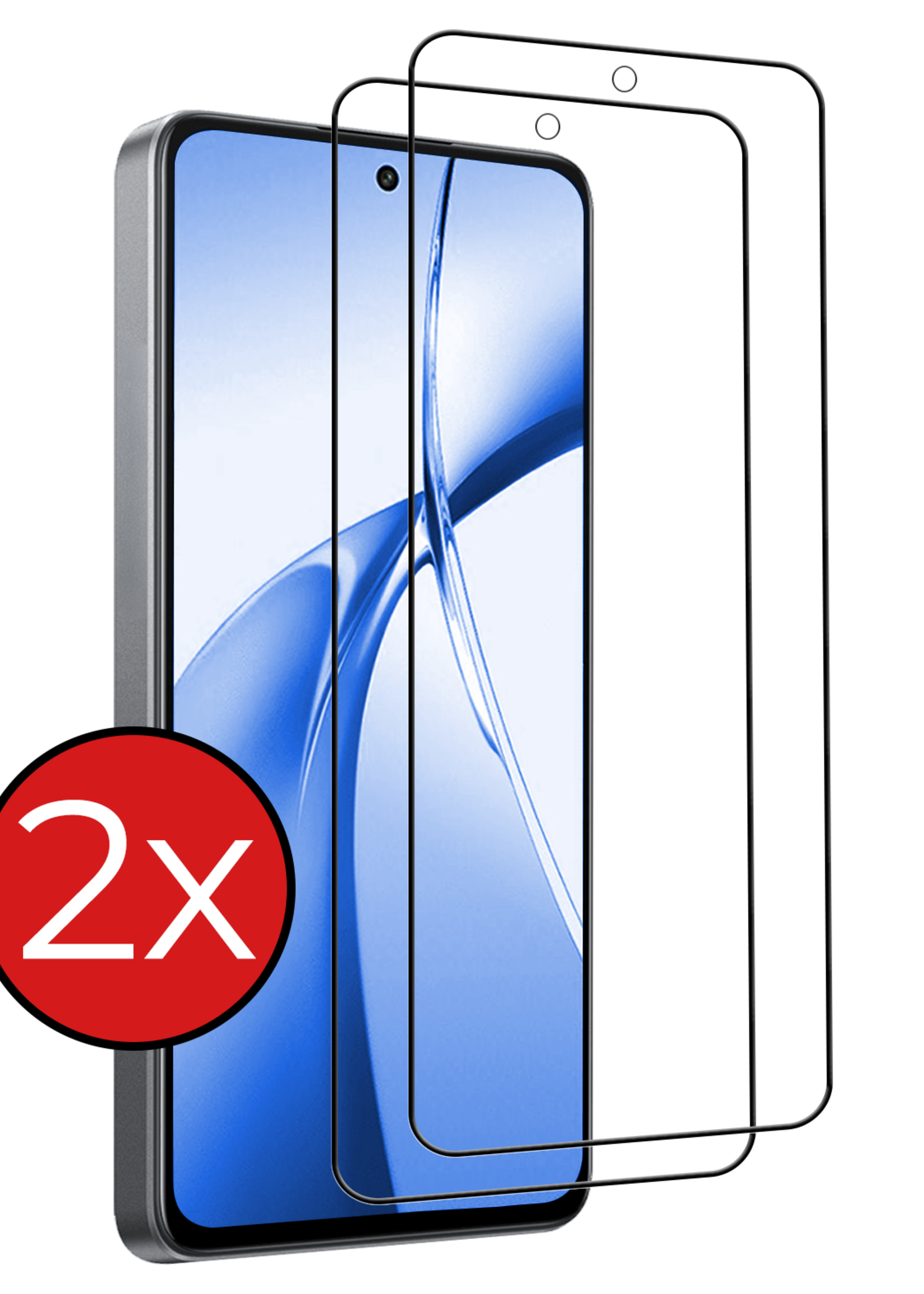 BTH Screenprotector Geschikt voor OnePlus Nord CE4 Screenprotector Glas Gehard Tempered Glass Full Cover - Screenprotector Geschikt voor OnePlus Nord CE4 Screen Protector Screen Cover - 2 PACK