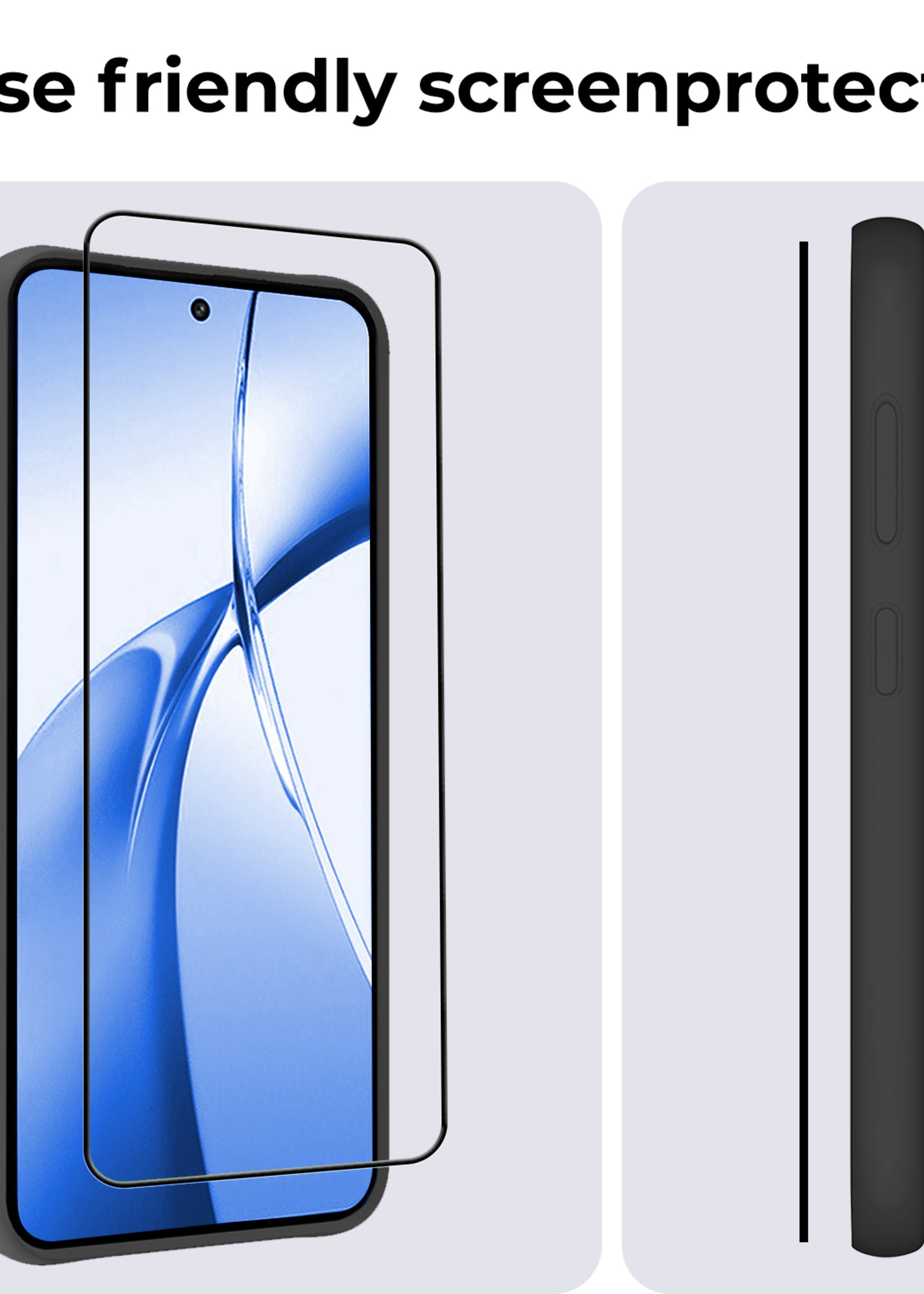 BTH Screenprotector Geschikt voor OnePlus Nord CE4 Screenprotector Glas Gehard Tempered Glass Full Cover - Screenprotector Geschikt voor OnePlus Nord CE4 Screen Protector Screen Cover