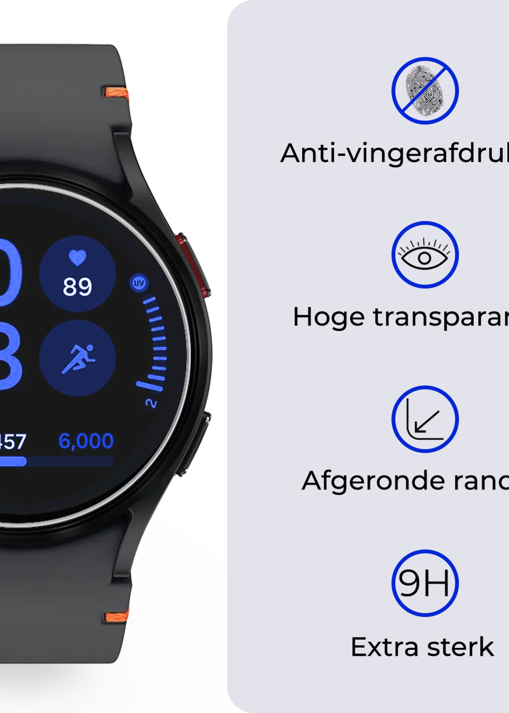 BTH Screenprotector Geschikt voor Samsung Watch FE 40 mm Screenprotector Glas Gehard Screen Cover - Screen Protector Geschikt voor Samsung Galaxy Watch FE (40 mm) Screenprotector Tempered Glass - 2 PACK