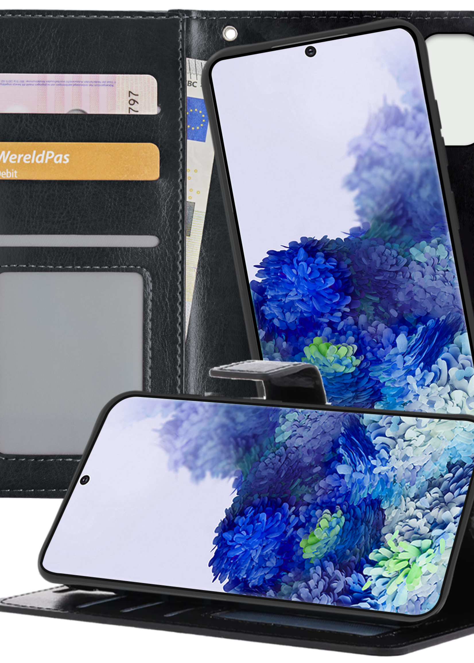 BTH Hoesje Geschikt voor <model> Hoesje Book Case Uitneembare 2-in-1 Hoes - Hoes Geschikt voor <model2> Hoes Wallet Case Pashouder Hoesje - <color>