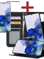 BTH BTH Samsung Galaxy S20 Hoesje Bookcase Uitneembaar Met Screenprotector - Zwart