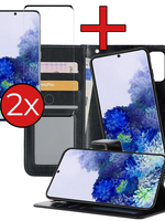 BTH BTH Samsung Galaxy S20 Hoesje Bookcase Uitneembaar Met 2x Screenprotector - Zwart