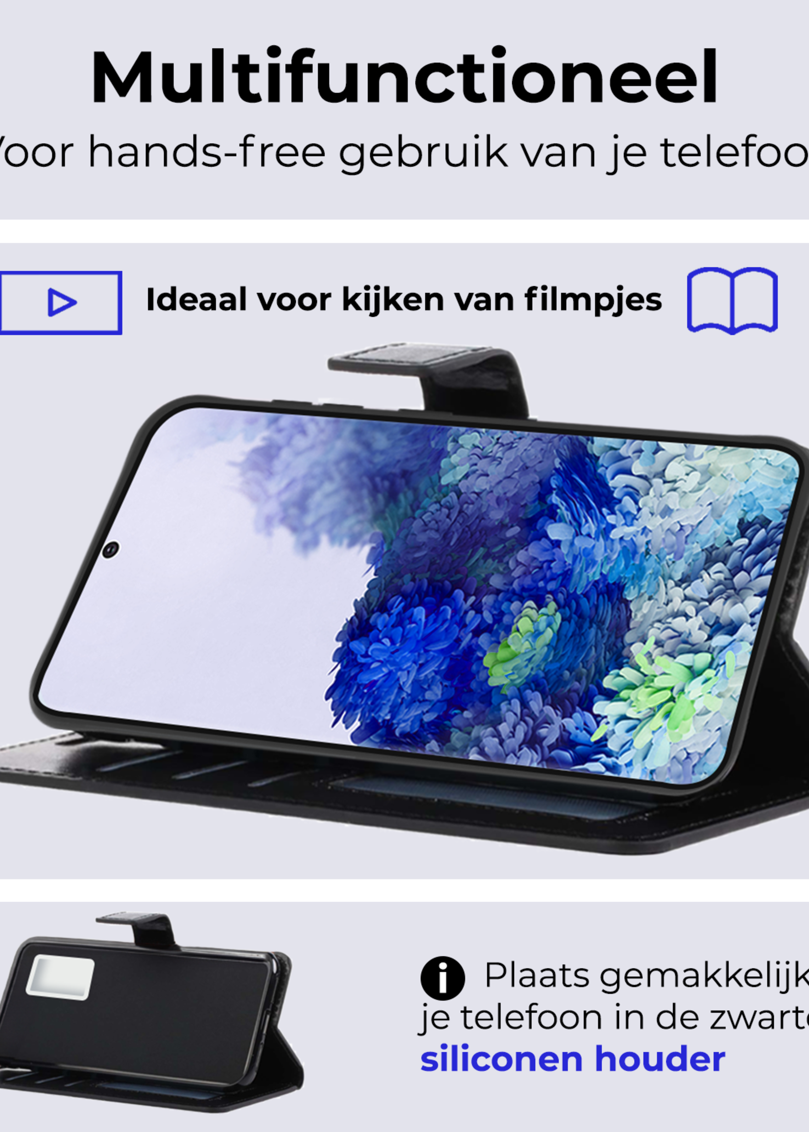 BTH Hoesje Geschikt voor <model> Hoesje Book Case Uitneembare 2-in-1 Hoes - Hoes Geschikt voor <model2> Hoes Wallet Case Pashouder Hoesje - <color>
