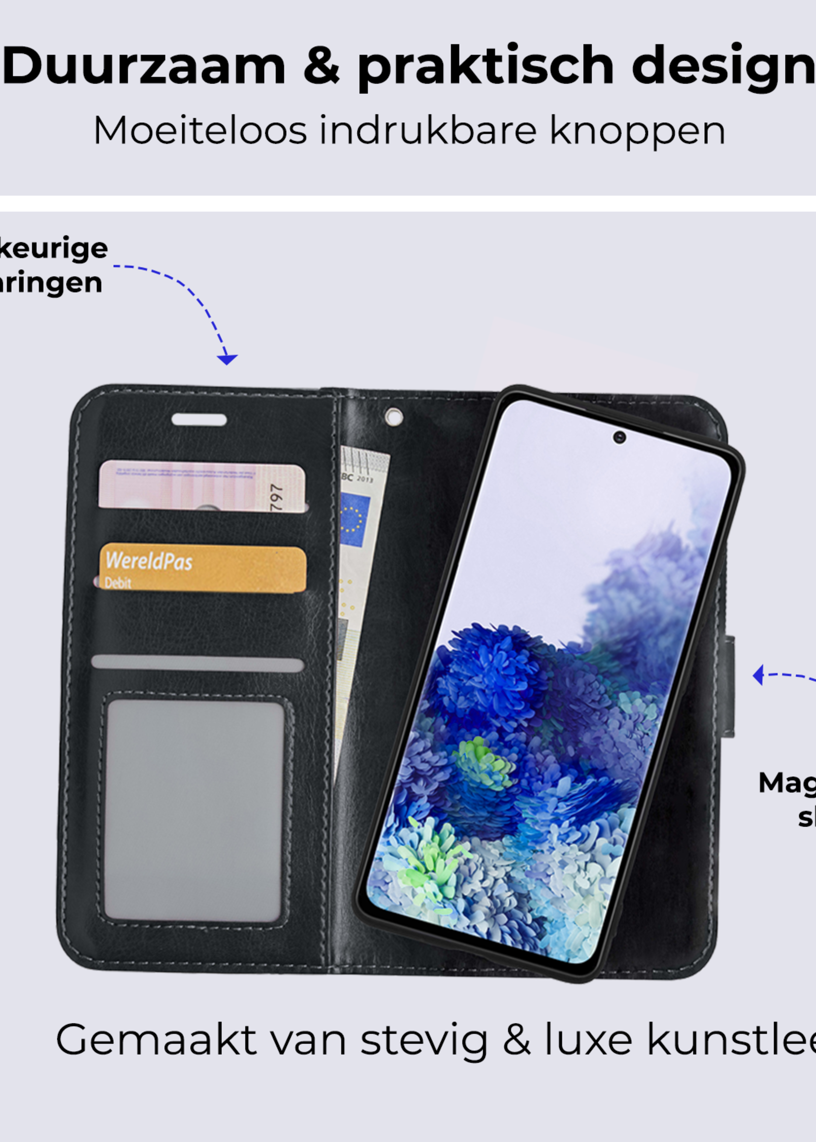 BTH Hoesje Geschikt voor <model> Hoesje Book Case Uitneembare 2-in-1 Hoes - Hoes Geschikt voor <model2> Hoes Wallet Case Pashouder Hoesje - <color>