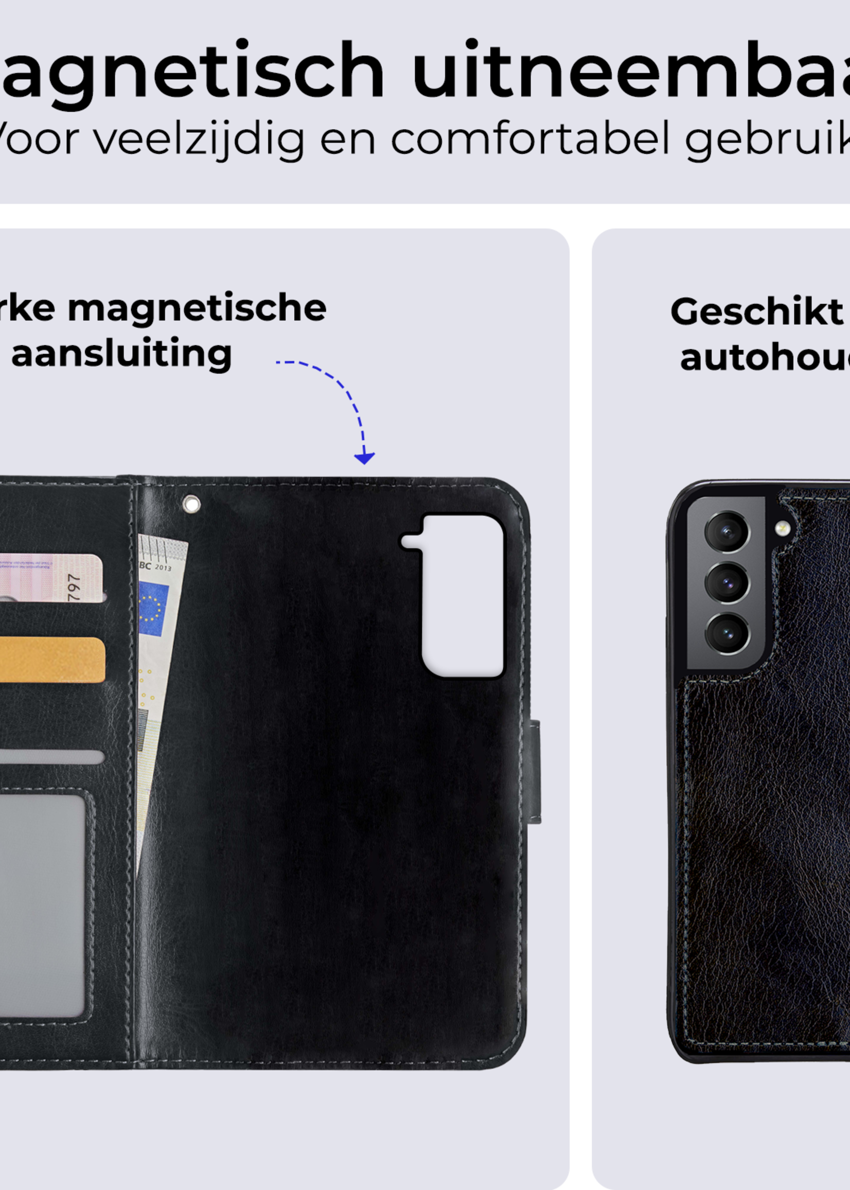 BTH Hoesje Geschikt voor <model> Hoesje Book Case Uitneembare 2-in-1 Hoes - Hoes Geschikt voor <model2> Hoes Wallet Case Pashouder Hoesje - <color>