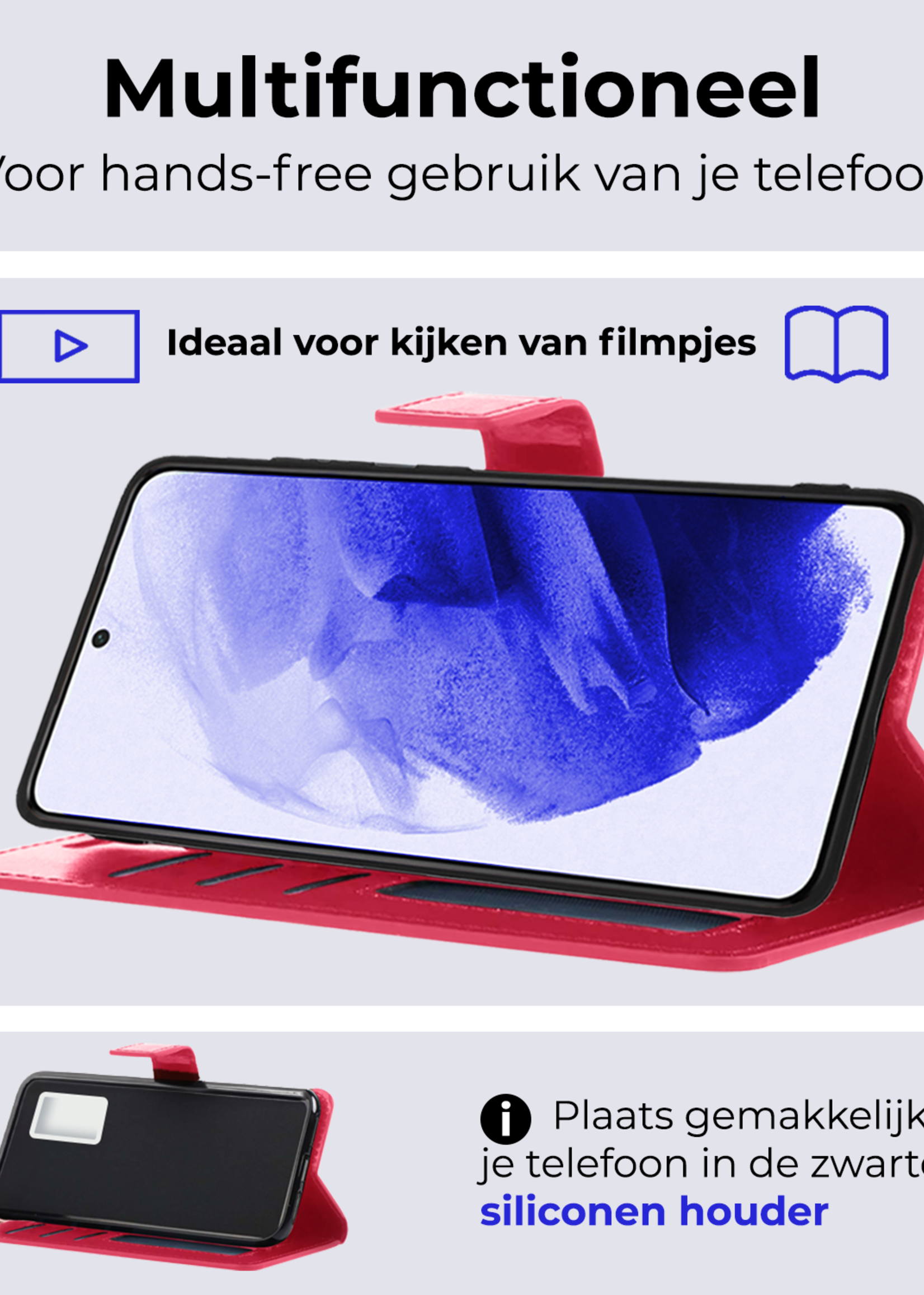 BTH Hoesje Geschikt voor <model> Hoesje Book Case Uitneembare 2-in-1 Hoes - Hoes Geschikt voor <model2> Hoes Wallet Case Pashouder Hoesje - <color>