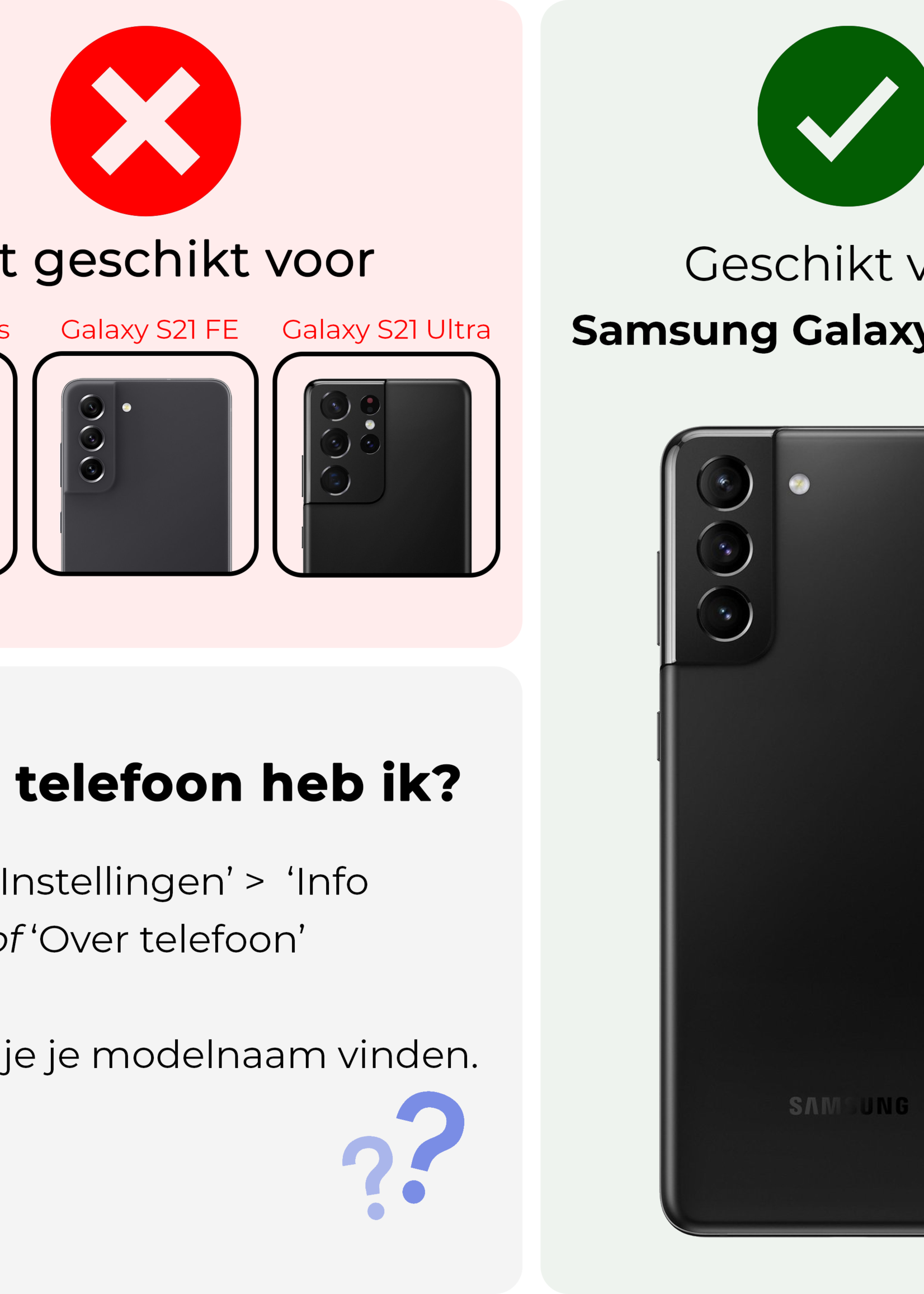 BTH Hoesje Geschikt voor <model> Hoesje Book Case Uitneembare 2-in-1 Hoes Met 2x Screenprotector - Hoes Geschikt voor <model2> Hoes Wallet Case Pashouder Hoesje - <color>