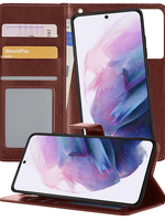 BTH BTH Samsung Galaxy S21 Ultra Hoesje Bookcase Uitneembaar - Bruin