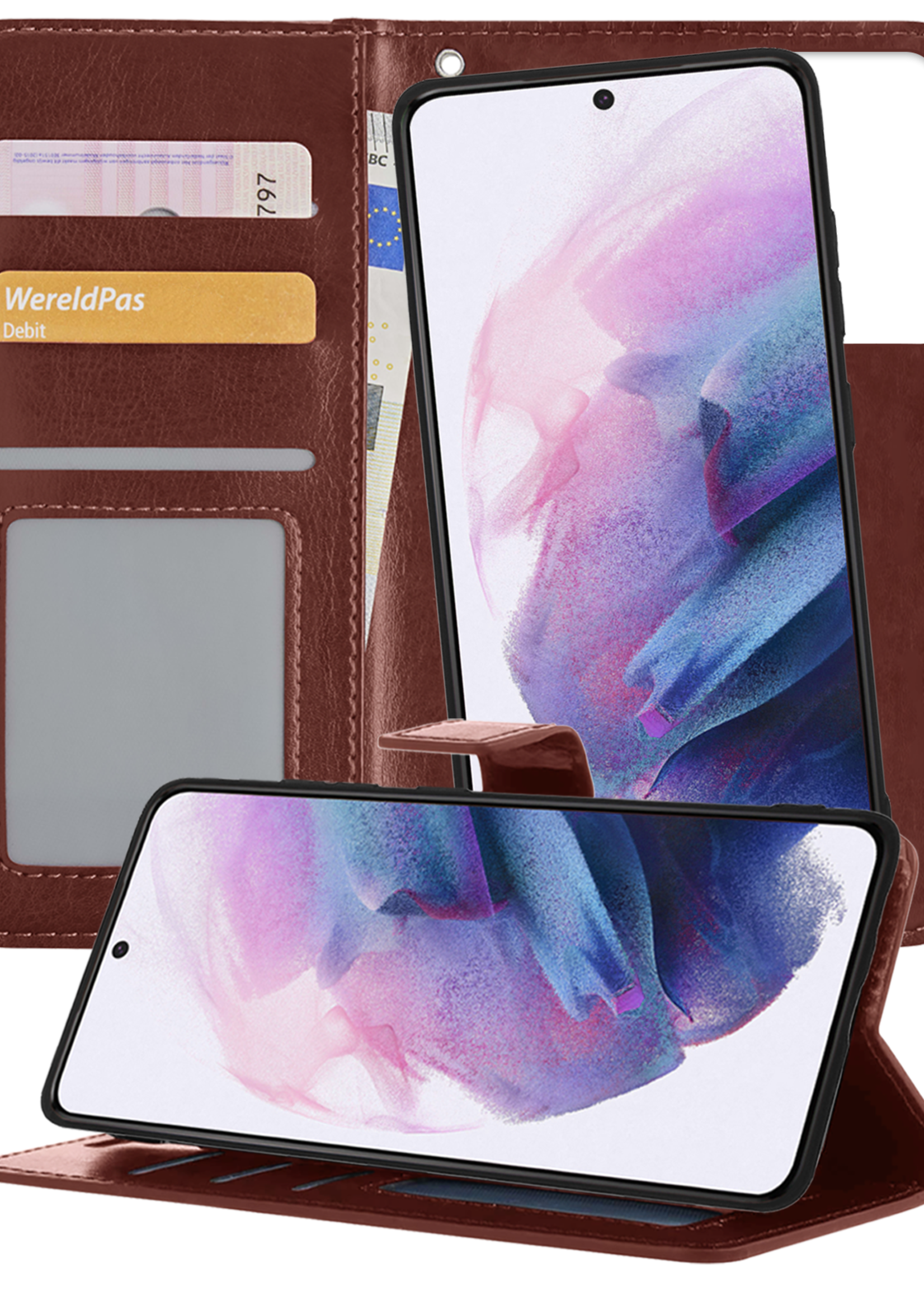 BTH Hoesje Geschikt voor <model> Hoesje Book Case Uitneembare 2-in-1 Hoes - Hoes Geschikt voor <model2> Hoes Wallet Case Pashouder Hoesje - <color>