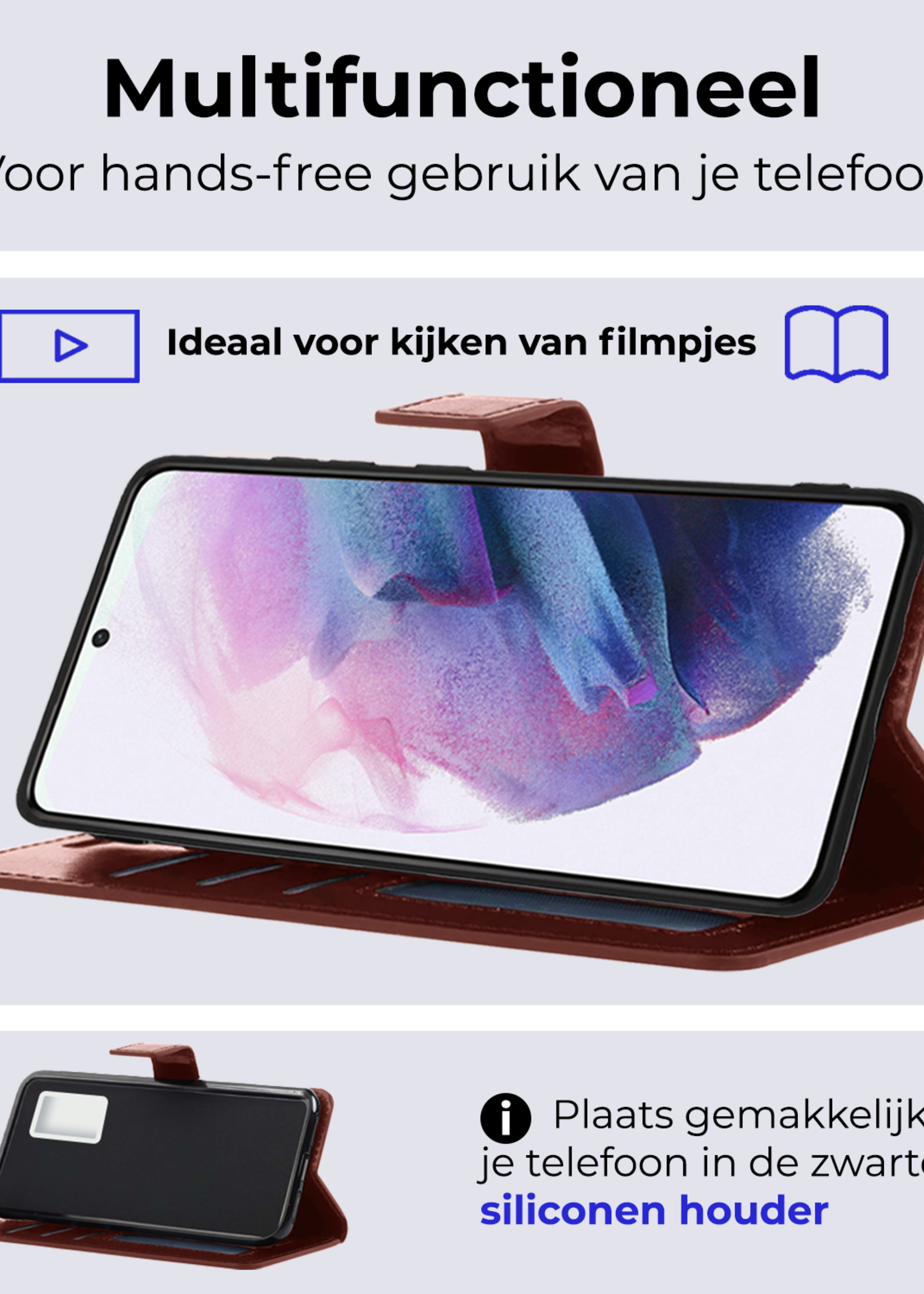 BTH Hoesje Geschikt voor <model> Hoesje Book Case Uitneembare 2-in-1 Hoes - Hoes Geschikt voor <model2> Hoes Wallet Case Pashouder Hoesje - <color>