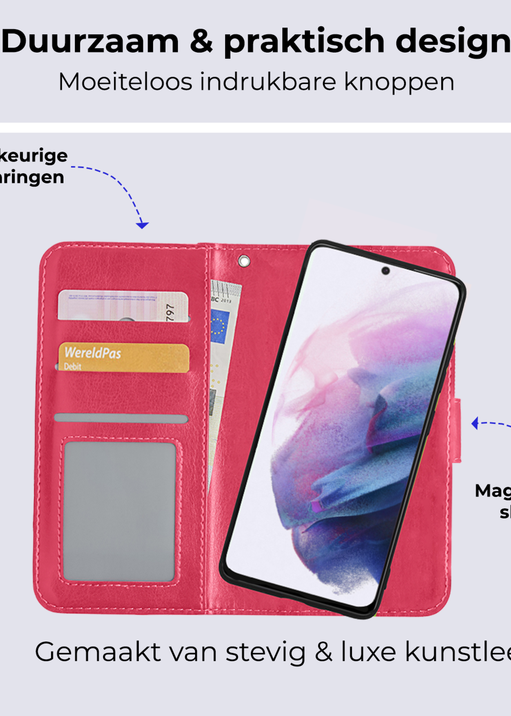 BTH Hoesje Geschikt voor <model> Hoesje Book Case Uitneembare 2-in-1 Hoes - Hoes Geschikt voor <model2> Hoes Wallet Case Pashouder Hoesje - <color>