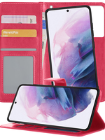 BTH BTH Samsung Galaxy S21 Ultra Hoesje Bookcase Uitneembaar - Wit