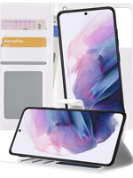 BTH BTH Samsung Galaxy S21 Ultra Hoesje Bookcase Uitneembaar - Zwart