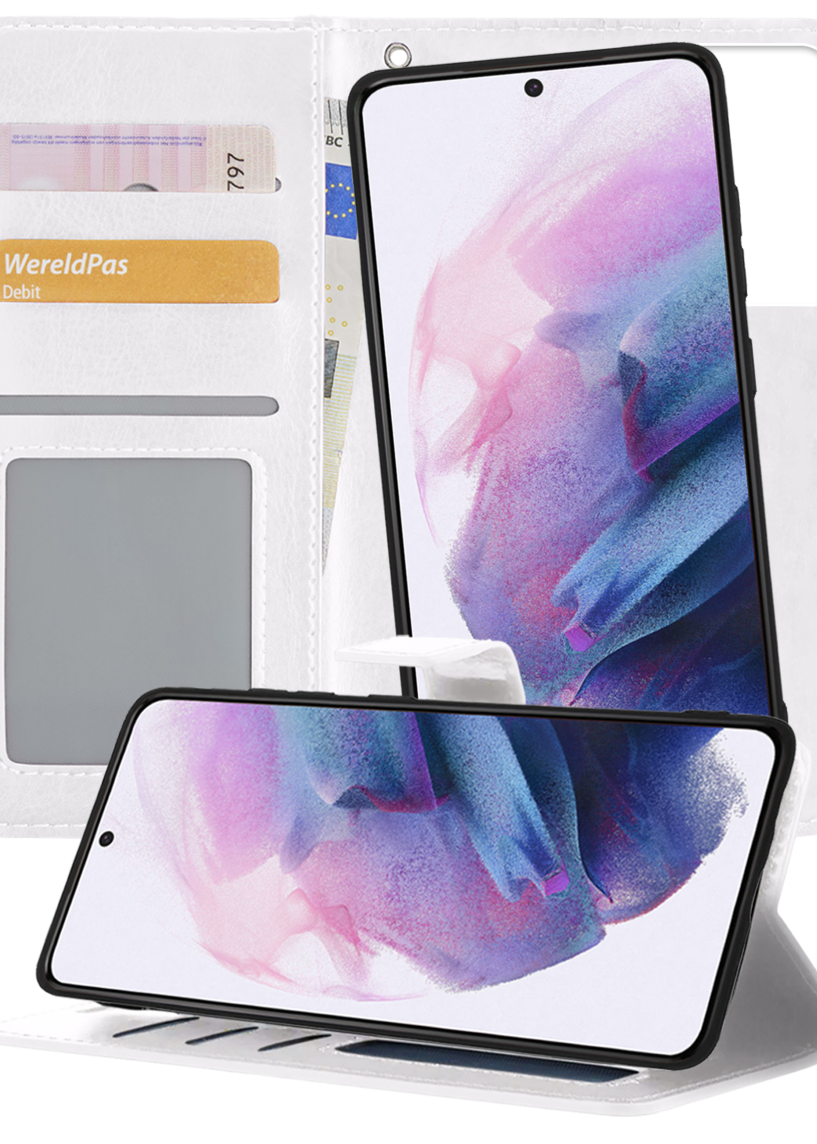 BTH Hoesje Geschikt voor <model> Hoesje Book Case Uitneembare 2-in-1 Hoes - Hoes Geschikt voor <model2> Hoes Wallet Case Pashouder Hoesje - <color>