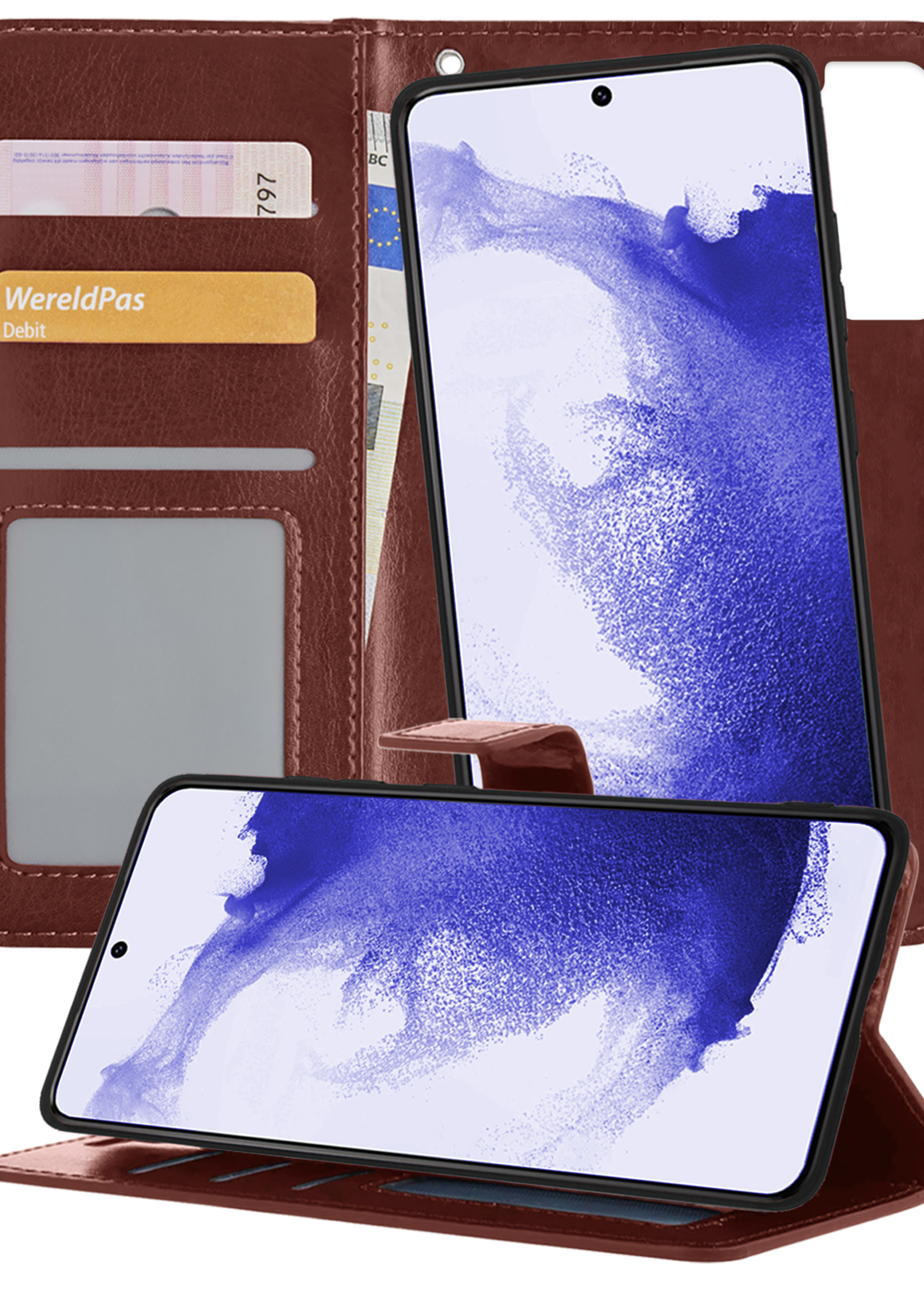 BTH Hoesje Geschikt voor <model> Hoesje Book Case Uitneembare 2-in-1 Hoes - Hoes Geschikt voor <model2> Hoes Wallet Case Pashouder Hoesje - <color>