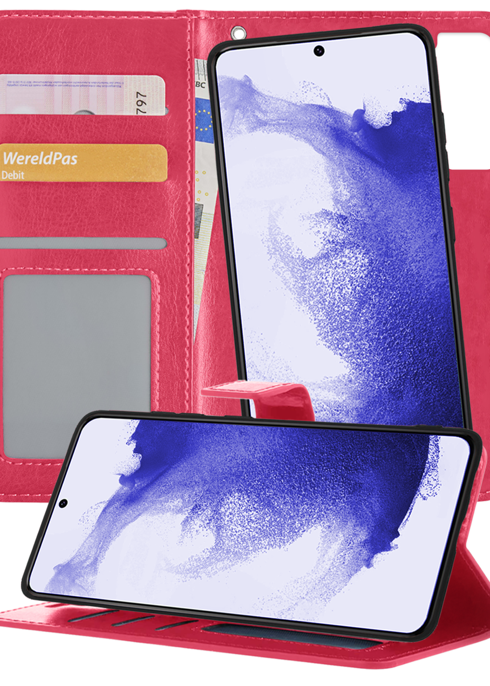 BTH Hoesje Geschikt voor <model> Hoesje Book Case Uitneembare 2-in-1 Hoes - Hoes Geschikt voor <model2> Hoes Wallet Case Pashouder Hoesje - <color>